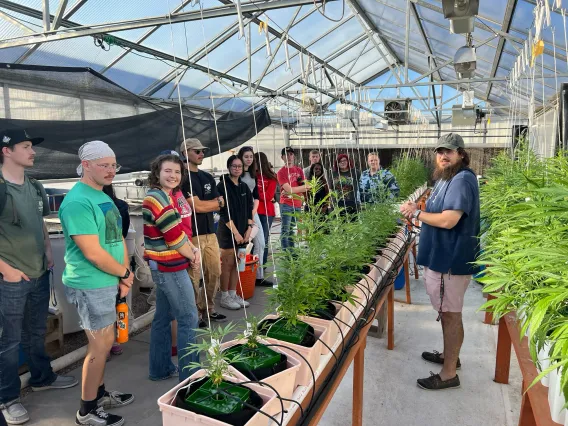 Community members participate in a short course at the Controlled Environment Agriculture Center.